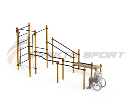 Купить Спортивный комплекс для инвалидов-колясочников WRK-D16_76mm в Новокубанске 